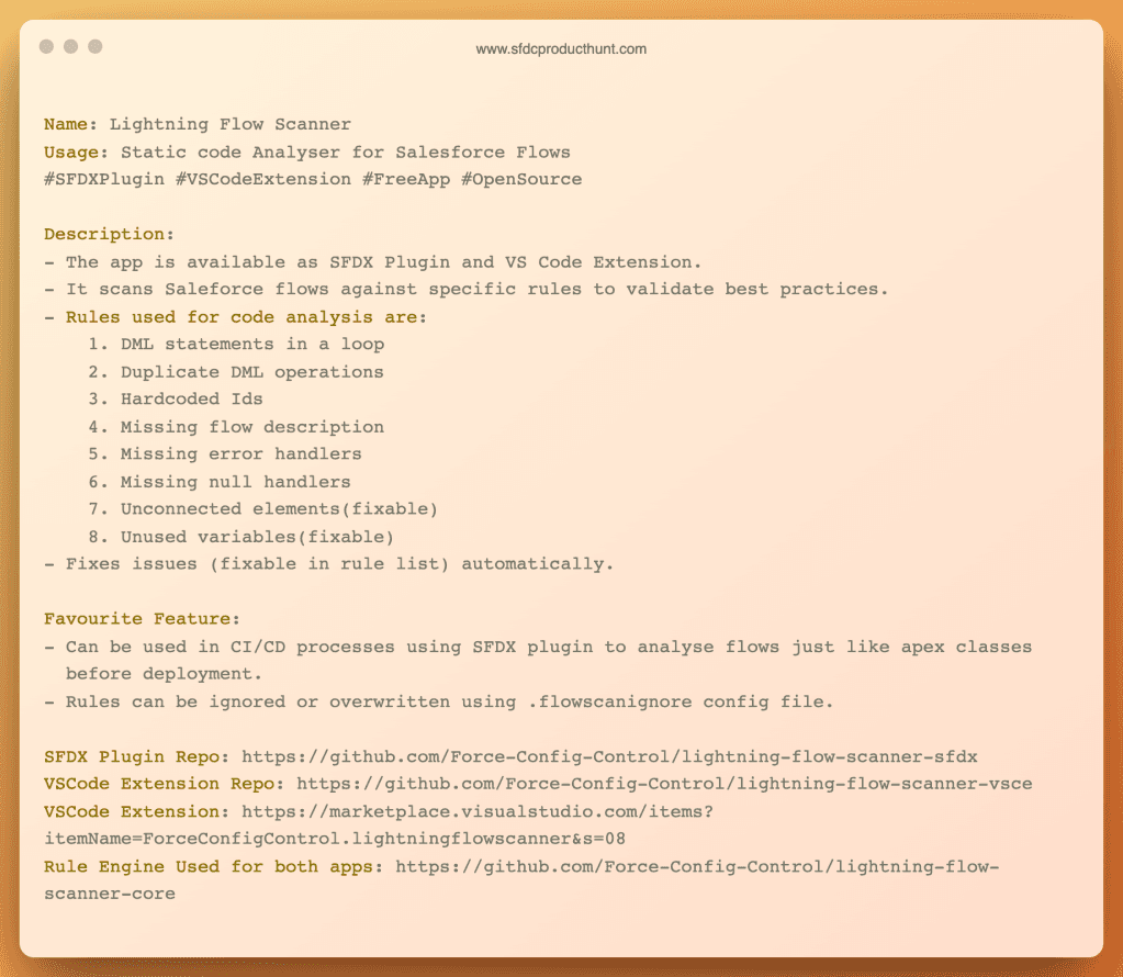 Product #21: Lightning Flow Scanner