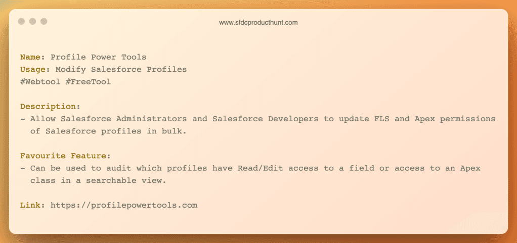 Product #7: Profile Power Tools