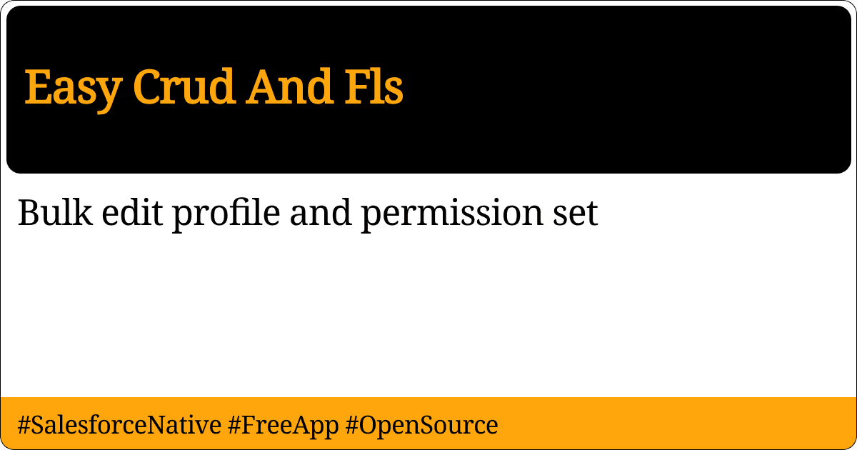 Product #23: Easy Crud And Fls