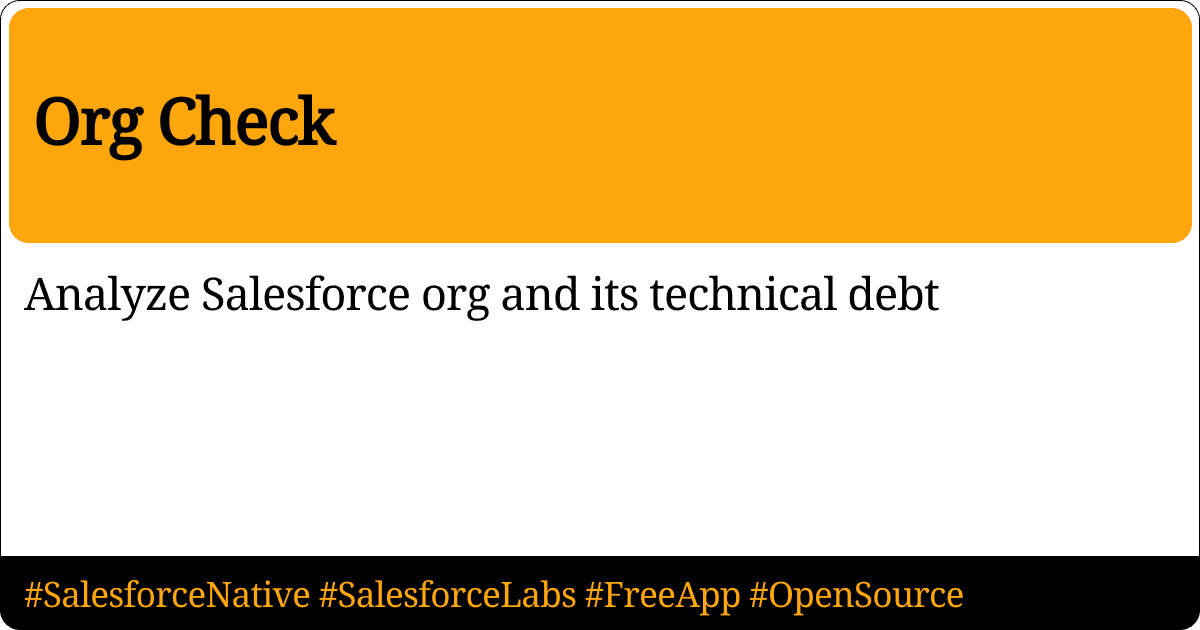 Product #22: Org Check